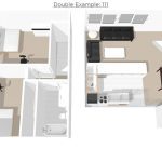 Two Bedroom Apartment Plan 3D